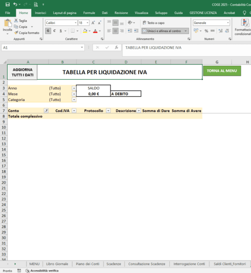 COGE 2025 - Gestione Contabilità con Excel - immagine 14
