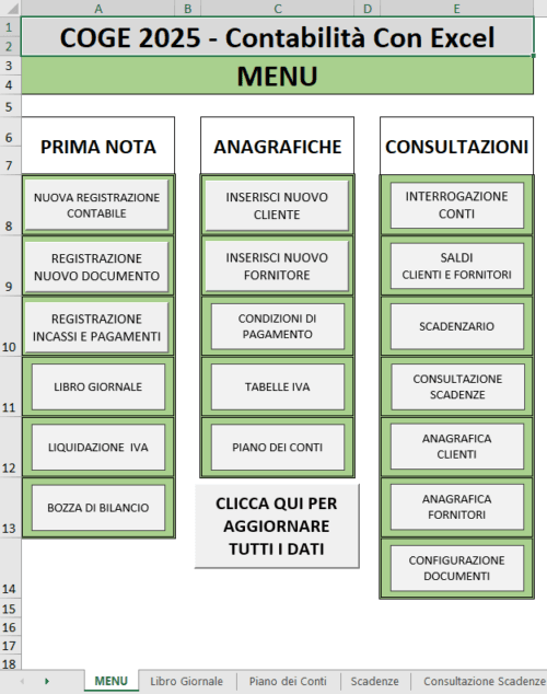 COGE 2025 - Gestione Contabilità con Excel - immagine 2